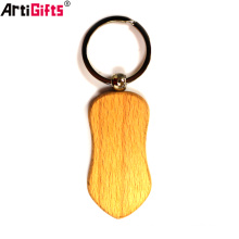 China Keychain Manufactory Supplier Customized wooden laser keychains